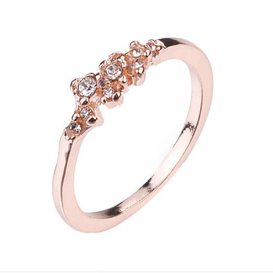 Design Crystal Rhinestones Alloy Ring Design Crystal Rhinestones Alloy Ring