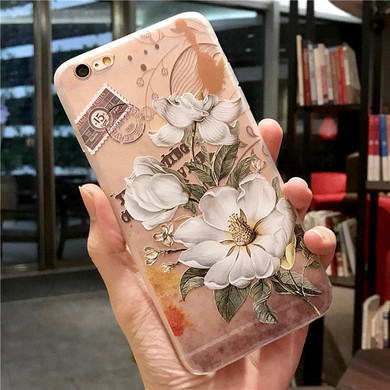 Flower Pattern Case For iPhone X