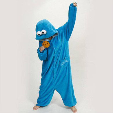 Cookie Monster Adult Onesie Pajamas
