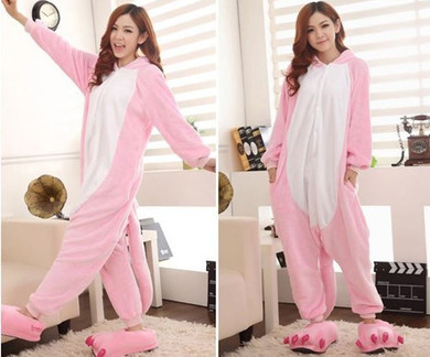 Pink Pig Adult Onesie Pajamas
