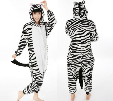 Zebra Adult Onesie Pajamas