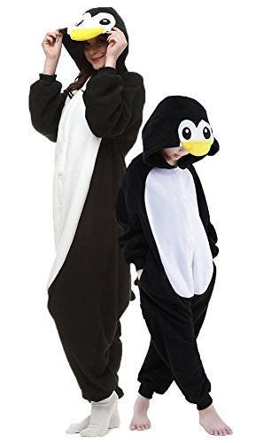 Black Penguin Adult Onesie Pajamas