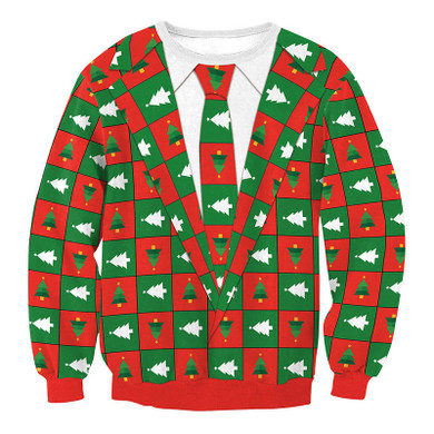 Ugly X-mas Sweater Red & Green