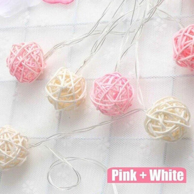 Rattan Ball String Lights