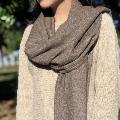 Espresso Handloom Cashmere Scarf Espresso Handloom Cashmere Scarf