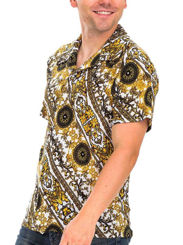 WHITE PENDANT BUTTON DOWN SHIRT