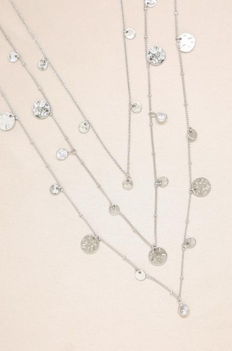 All in Layered Crystal Necklace Set