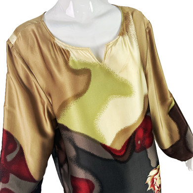 Neiman Marcus Caftan Silk