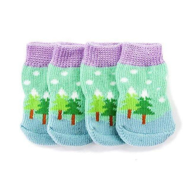 4 Pcs/Set Winter Warm Dog Socks