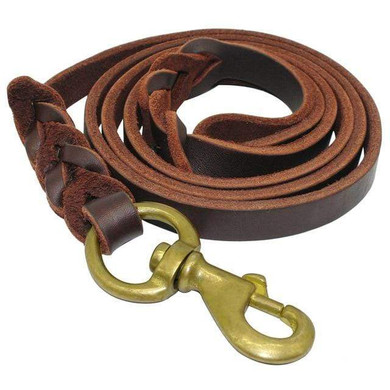 Leather Dog Leash 6Ft Training Leash