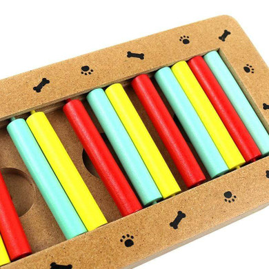 Natural Food Treated Wooden Paw Shape Dog Toys
