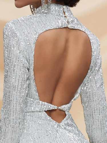 MARI Classy Sequin Maxi Dress