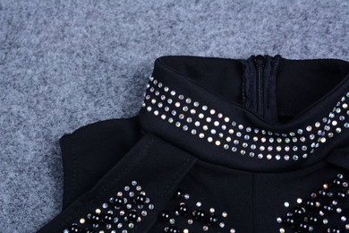 Embellished cold-shoulder maxi dress