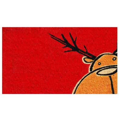 17" x 29" Christmas Moose Doormat