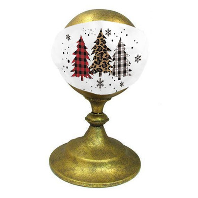Preorder MASK -  three holiday trees with patterns print