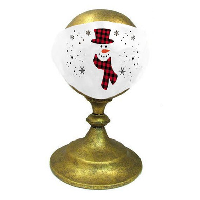 Preorder MASK - buffalo plaid snowman print