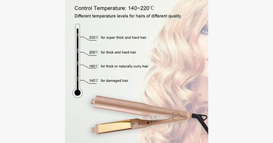 Pro 2-in-1 Hair Curling and Straightening Iron