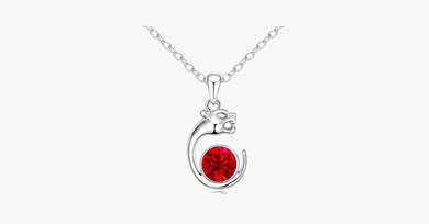 Cheetah Florence Crystal Pendant