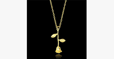 Delicate Rose Flower Pendant