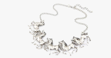 Horse Statement Necklace