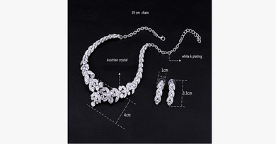 Leaf Choker Necklace Set