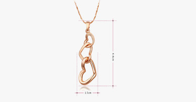 Three Hearts Necklace