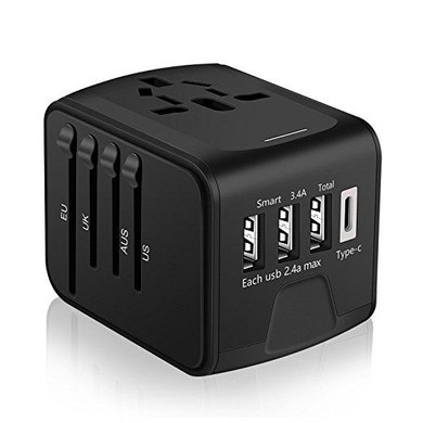 Go Travel Worldwide with This All-in-One USB & Type-C Plug Adapter