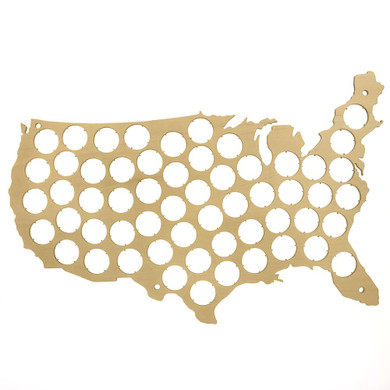 Beer Bottle Cap Map