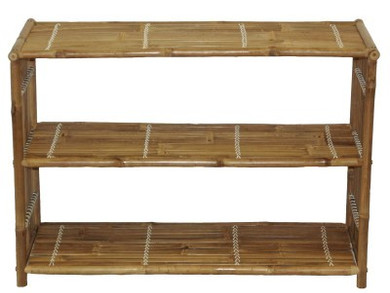 Shelf Bamboo Table 25"h x 36" w x 14.5"d..