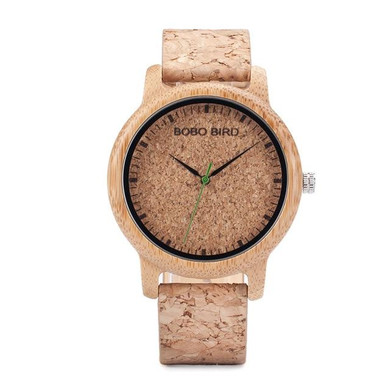 Lovers Watches Wooden Timepieces Handmade Cork Strap Bamboo