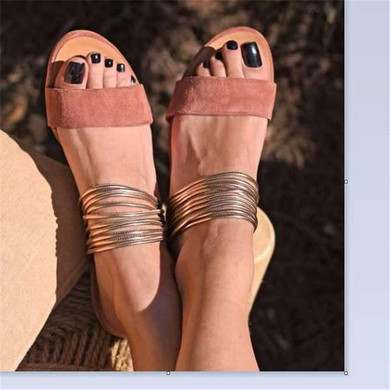 Flat Sandals Hot Retro Wedges Gladiator Non-slip Slippers