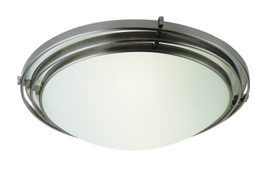Halogen 3 Step 20" Flushmount Nickel