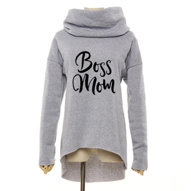 Boss mom oversize turtle neck sweater