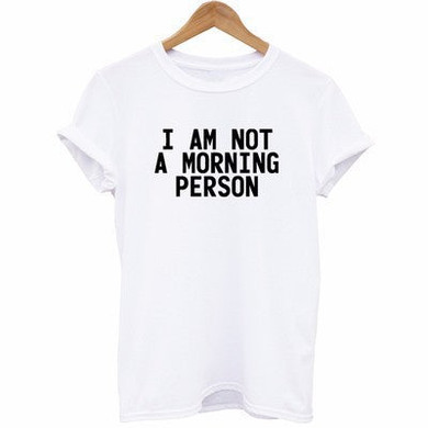 I am not a morning person retro tshirt