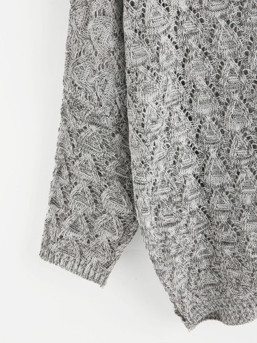 Loose fit v neck fashion sweater