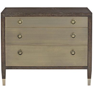 Bernhardt Clarendon Arabica Three Drawers Nightstand