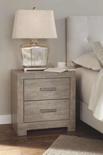 Culverbach Gray Two Drawer Night Stand
