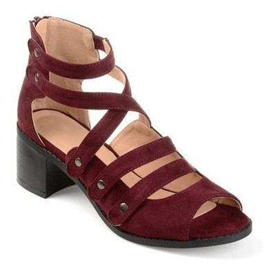 Pumps Fashion Gladiator Heels Buckle Strap High Heels