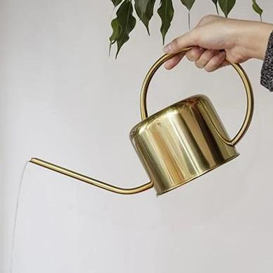 Golden Vintage-Inspired Watering Can