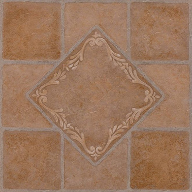 Nexus South West Ceramic 12x12 Self Adhesive Vinyl Floor Tile - 20 Tiles/20 sq Ft.