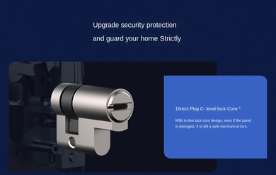 Smart Door Lock E Fingerprint Password Bluetooth Unlock Detect Alarm