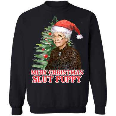 Golden Girl Mery Christmas Slut Puppy Tshirt