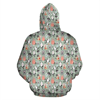 Snugly Cat All Over Hoodie
