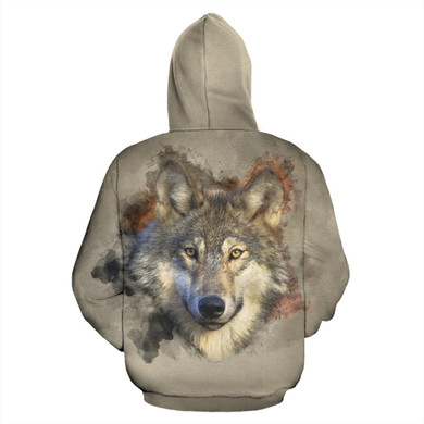 I Am A Wolf Men's All Over Hoodie