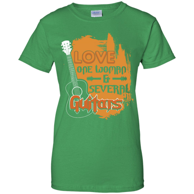 Love One Woman Several Guitar Tshirt