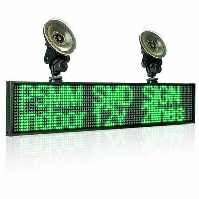 Leadleds Led Car Rear Window Sign Wireless WiFi Business Signs for Uber Lyft