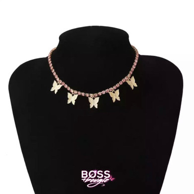 Glam Butterfly Choker