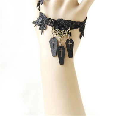 Coffin Lace Choker