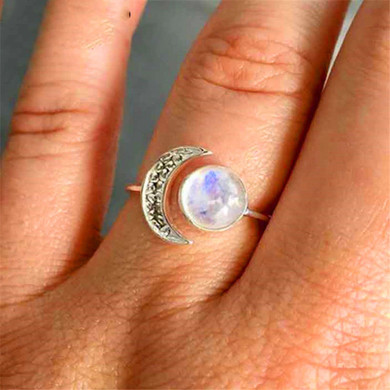 Open Moonstone Ring