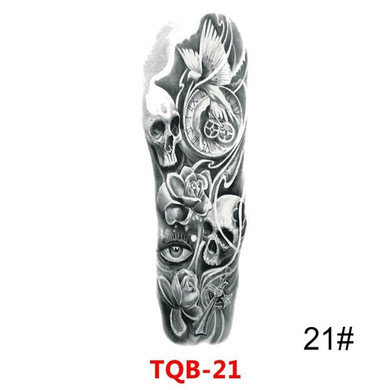 Waterproof Temporary Skull Tattoo